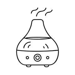 A Line Drawing of an Essential Oil Diffuser for Aromatherapy and Home Fragrance