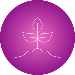 Botany single vector illustration icon
