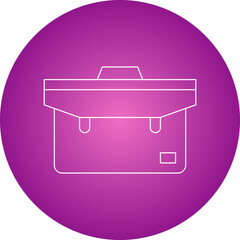 Briefcase single vector illustration icon