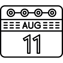 August 11 Icon