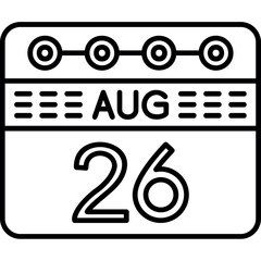 August 26 Icon