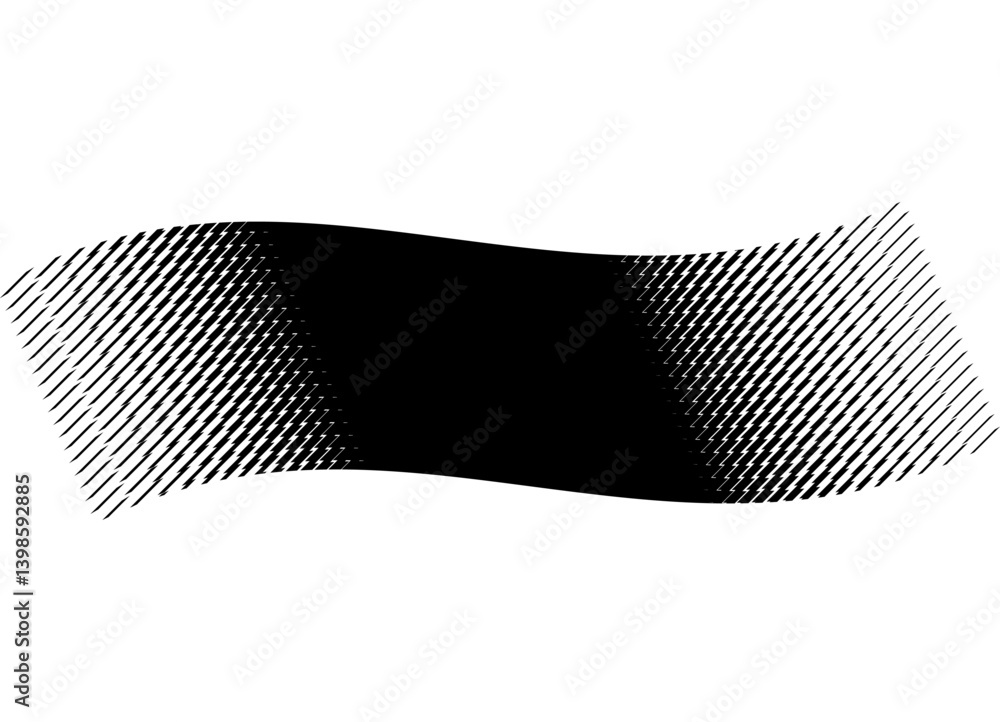 Poster thick black ribbon on a white background. dynamic pattern of lines. sports design element. vector ba