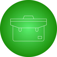 Briefcase single vector illustration icon