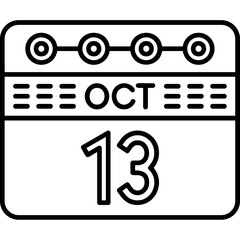 October 13 Icon