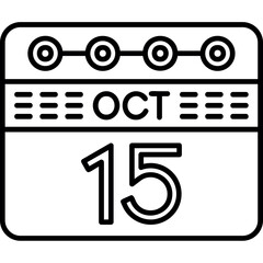 October 15 Icon