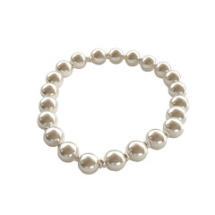 String of Pearls isolated on white background