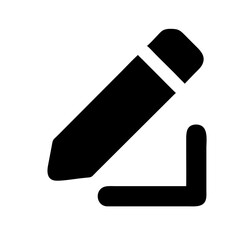 edit alt glyph  vector flat icon