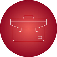 Briefcase single vector illustration icon