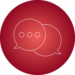 Chat single vector illustration icon
