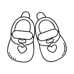 Adorable Baby Shoes with Heart Design Lovely Footwear for Little Ones Soft and Cozy Infant Booties