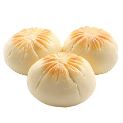 Obraz premium Delicious steamed buns chinese baozi isolated on white background food