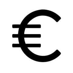 Obraz premium euro vector flat icon