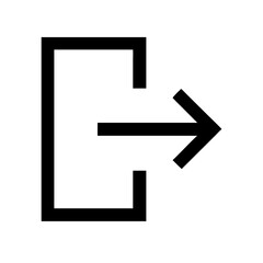 exit  vector flat icon