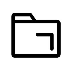 Obraz premium folder vector flat icon