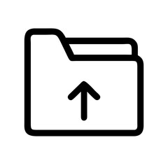 folder upload  vector flat icon