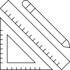 Studying Geometry single vector illustration icon