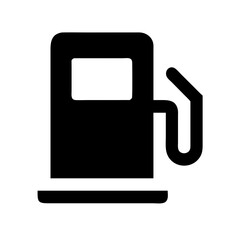 Obraz premium gas pump alt glyph vector flat icon
