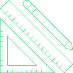 Studying Geometry single vector illustration icon