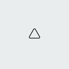 Triangle icon logo flat vector design