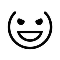 grin  vector flat icon