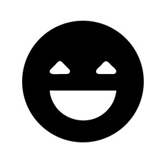 grin  vector flat icon