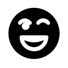 grin alt  vector flat icon