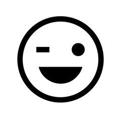 grin alt  vector flat icon