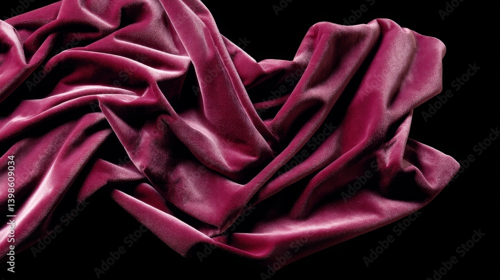 Leinwandbilder crimson velvet fabric displayed in a macro shot highlights its plush texture with light catching the