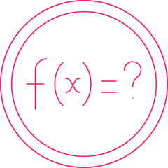 Solve Function single vector illustration icon