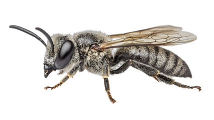 a black and white photo of an insect on a transparent background, PNG image, PNG file, Generative art.