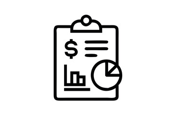 Cash Flow Management Financial report with charts and graphs showing performance, analysis, and progress of financial growth