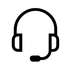 headset  vector flat icon