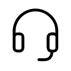headset  vector flat icon