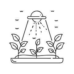 plant growth light icon, plant growth light vector illustration-simple illustration of plant growth light, perfect for plant growth light logos and icons
