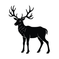 elk silhouette vector 