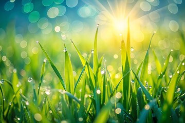 Fototapeta premium Dew grass