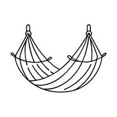 outdoor hammock icon, outdoor hammock vector illustration-simple illustration of outdoor hammock, perfect for outdoor hammock logos and icons