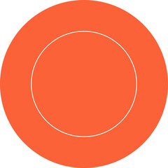 Circle single vector illustration icon