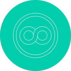 Infinity Symbol single vector illustration icon