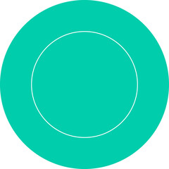 Circle single vector illustration icon