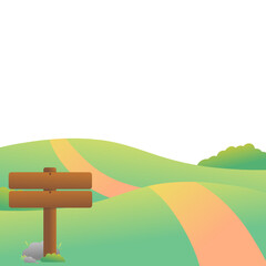 Green Grassland Illustration