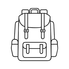 travel backpack icon, travel backpack vector illustration-simple illustration of travel backpack, perfect for travel backpack logos and icons