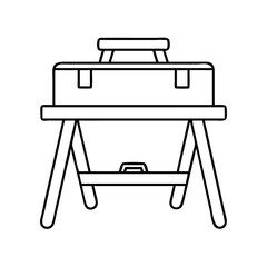 portable desk icon, portable desk vector illustration-simple illustration of portable desk, perfect for portable desk logos and icons