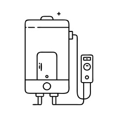 water heater icon, water heater vector illustration-simple illustration of water heater, perfect for water heater logos and icons