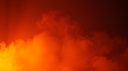 Fototapeta premium Photograph with warm, intense, dramatic lighting and high contrast, creating tension. The scene is set against a dark yellow and light yellow background featuring reds, oranges, and yellows.