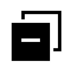layer minus  vector flat icon