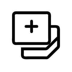 layer plus  vector flat icon