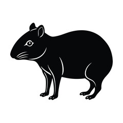 agouti animal silhouette.