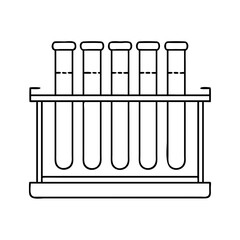 test tube rack icon, test tube rack vector illustration-simple illustration of test tube rack, perfect for test tube rack logos and icons