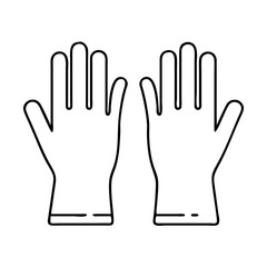 laboratory gloves icon, laboratory gloves vector illustration-simple illustration of laboratory gloves, perfect for laboratory gloves logos and icons